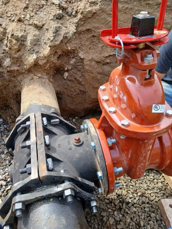 Water main work