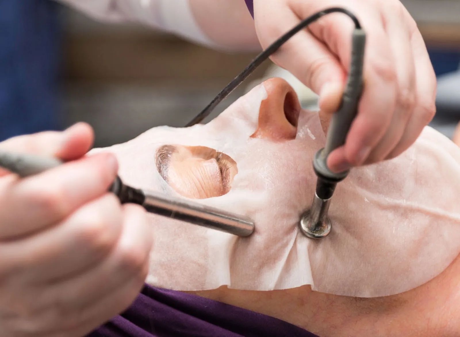 TAMA microcurrent facial treatment at Piedmont Injury Massage in Hoschton, GA