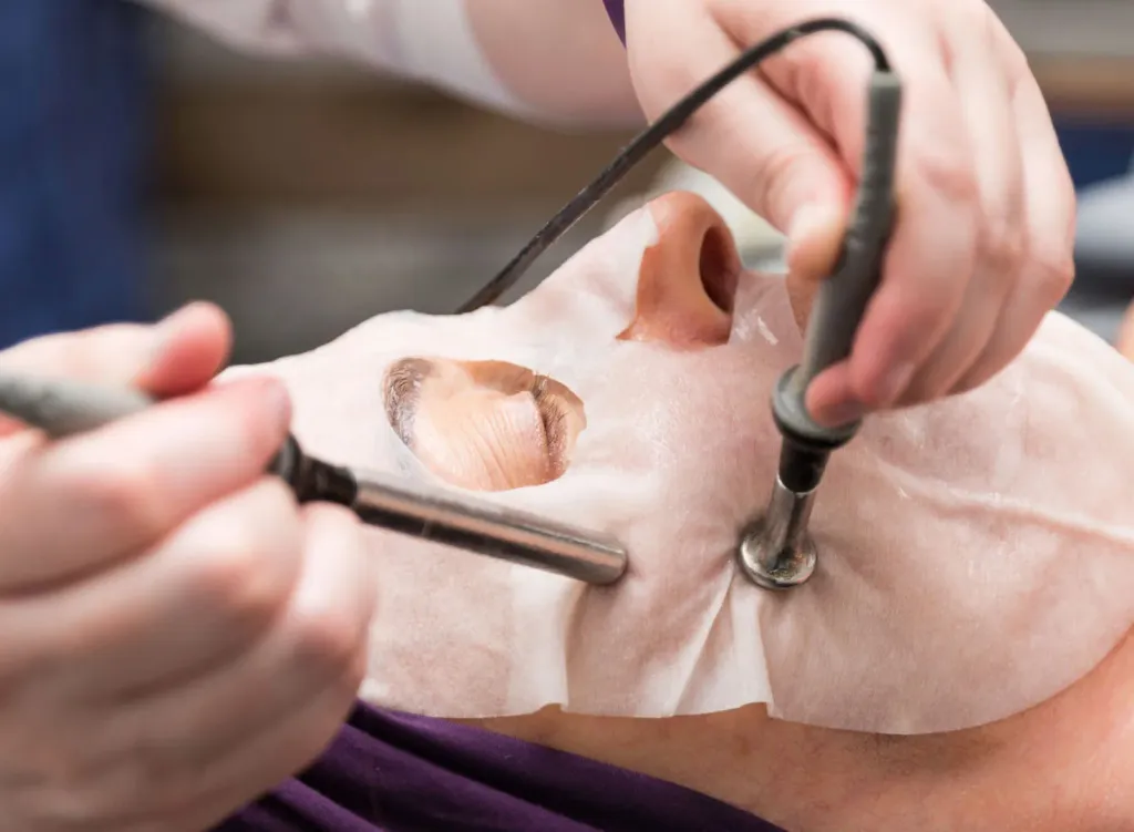 TAMA microcurrent facial treatment at Piedmont Injury Massage in Hoschton, GA
