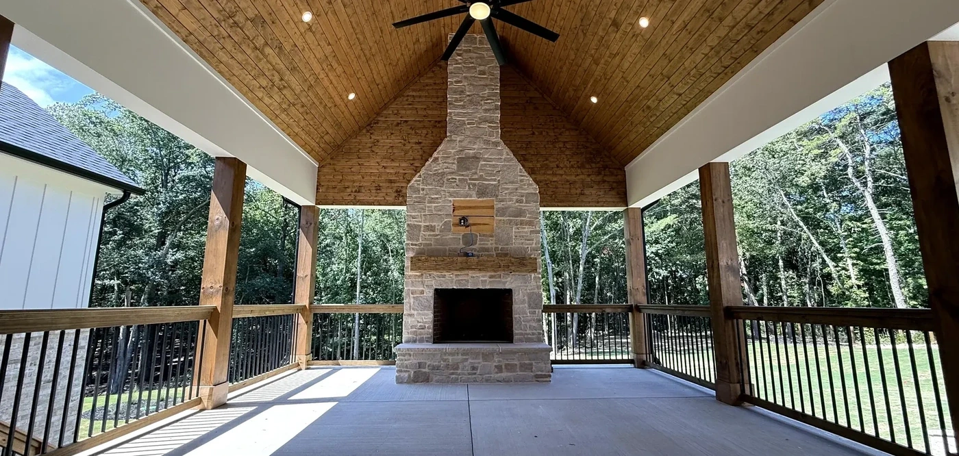 Custom home built by Southern Pines on a wooded Jackson County lot near Jefferson, GA