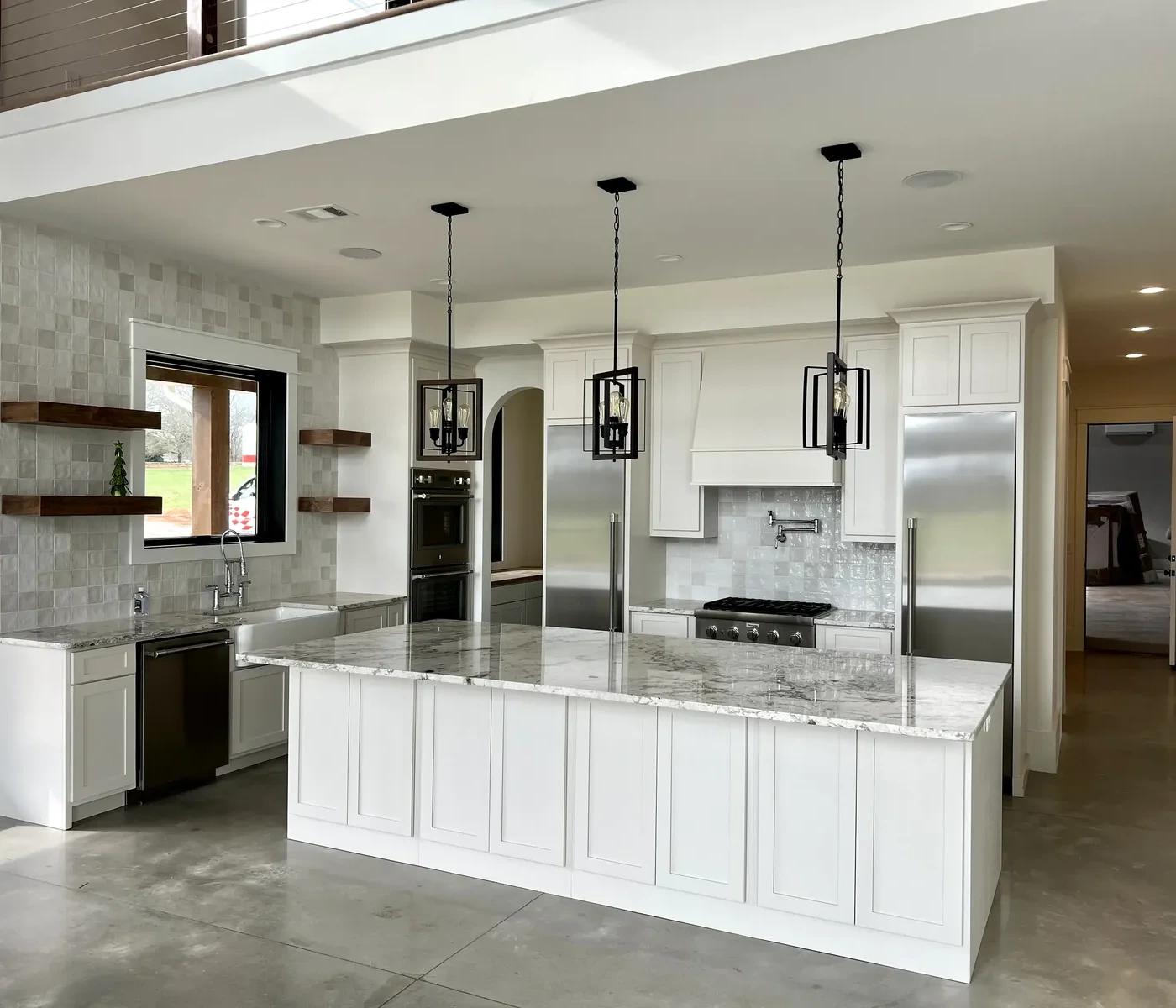 Custom white kitchen by Southern Pines near Winder, GA