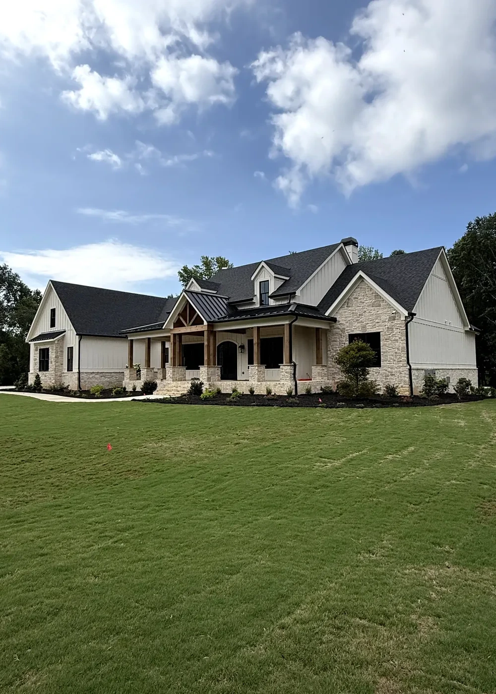 Exterior of a Southern Pines custom home