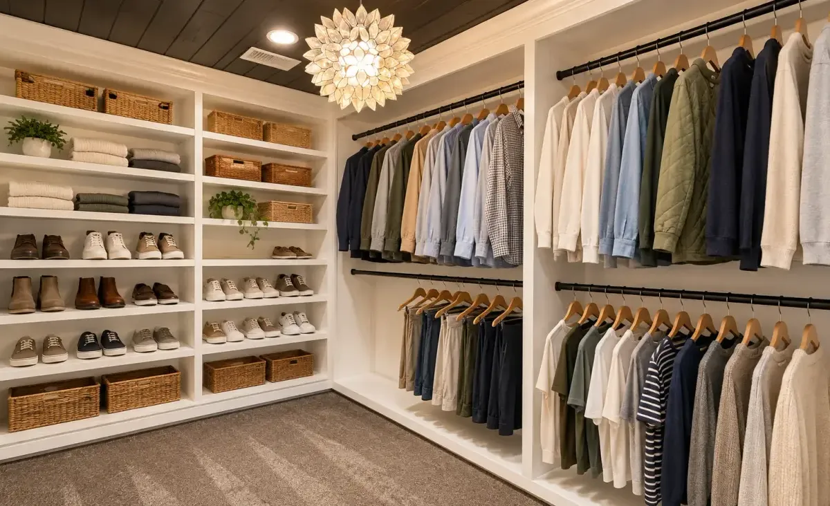 Custom Closets, digitally styled project