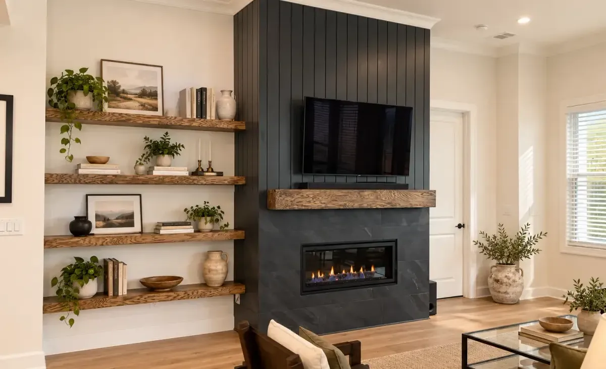 Fireplaces & Surrounds, digitally styled project